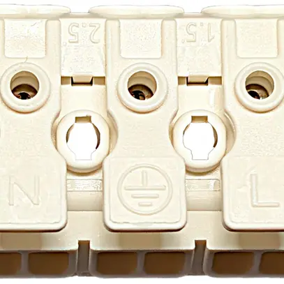 Morsetto di connessione 3P 0.5…2.5mm² leve azionamento messa a terra innesto bi 