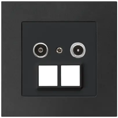 Prise multimédia ENC kallysto.pro R/TV 14dB 2GHz noir 