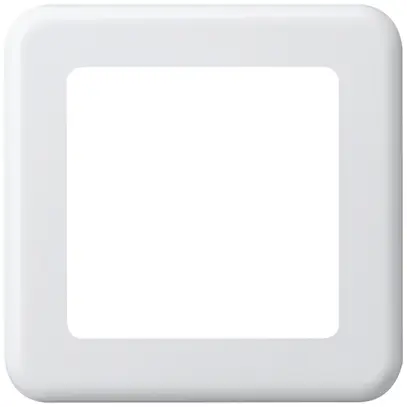 Placca di copertura INC 1×1 Hager basico 1×systo bianco 