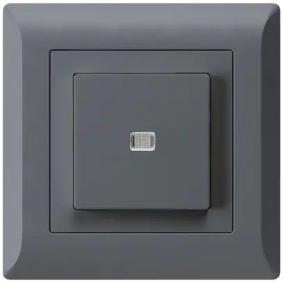 Interruttore pulsante luminoso INC kallysto.line 3/2P antracite 