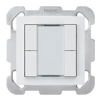 UP-Taster kallysto B KNX 4× s/e-link weiss 