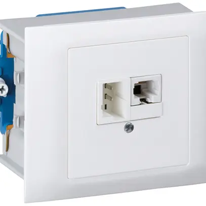 Scatola INS kallysto 1×RJ45u+1×TT83 bianco 