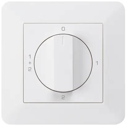 Interruttore rotativo INC kallysto.trend 1/1L bianco con manopola 