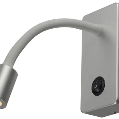 Applique LED SLV PIPOFLEX, 4W 200lm 3000K IP20 gris argenté 