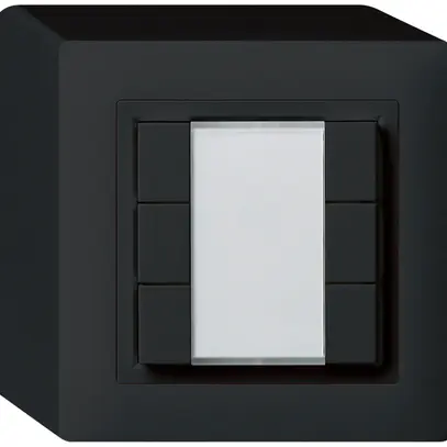 Poussoir universel AP 6×kallysto sans LED noir 