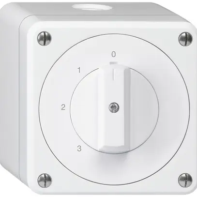 Interrupteur rotatif AP robusto IP55 schéma 5/1P blanc 