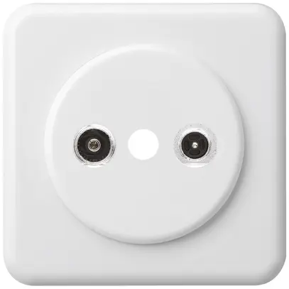 Presa d'antenna INC basico TV-R mont.C 19dB 2GHz bianco 
