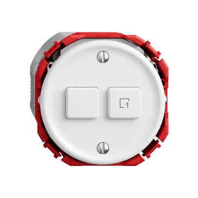 Stazione sec.interr.STANDARDdue Wiser SNAPFIX® 1 scena 2 tasti WLAN bi 