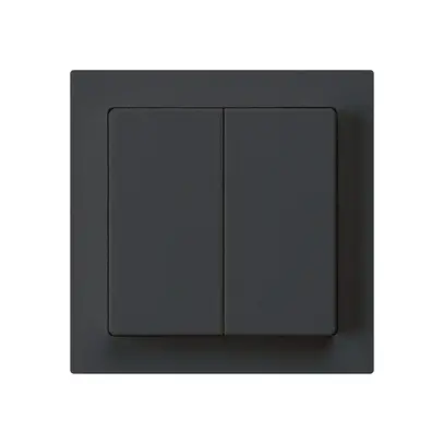 Kit frontal kallysto 60×60 noir pour interr.a.bouton double 