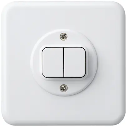 UP-Druckschalter basico 1/1L weiss 