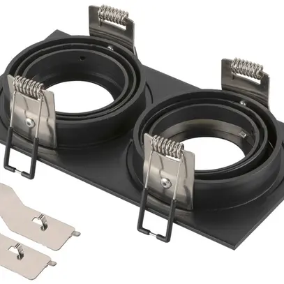 Scatola vuota SLV NEW TRIA alluminio 170×90mm nero 2×Spot 