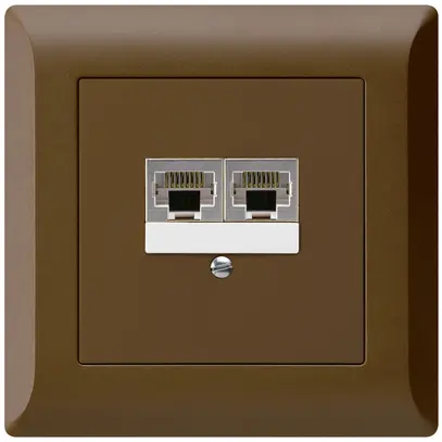 Scatola INC kallysto.line 2×RJ45s separato marrone 