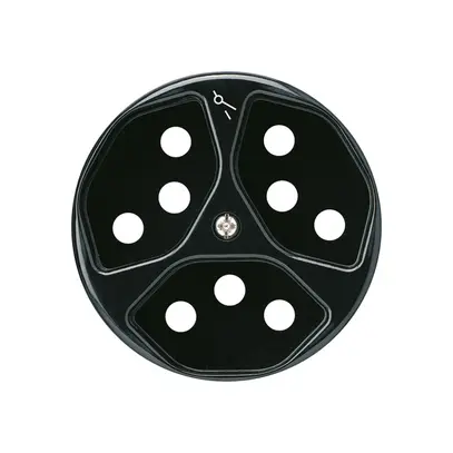 Disco frontale 3×tipo 13/1 nero basico con protezione bambini 