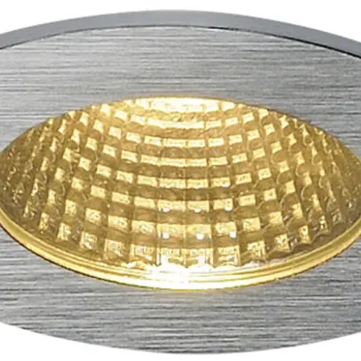 Downlight LED INC SLV PATTA-I, 12W 800lm 3000K rond IP65 alu brossé 