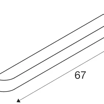 LED-Wandleuchte SLV ARLINA 60 20W 1400lm 3000K 670mm aluminium 