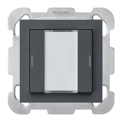 Poussoir ENC kallysto B KNX 2× LED RGB s/e-link anthracite 