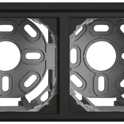 En-tête AP EDIZIO.liv SNAPFIX® 1×2 pour combinaisons au choix noir 