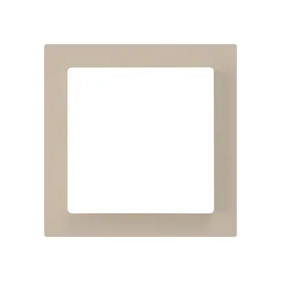 Plaque frontale kallysto beige 60×60mm pour interrupteur poussoir 