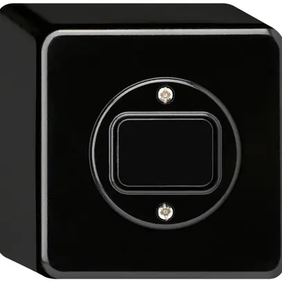 Interrupteur AP basico 3/1L noir 