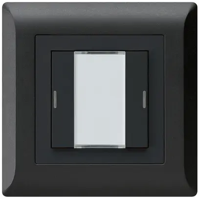 Poussoir ENC kallysto.line KNX 2×LED RGB s/e-link noir 