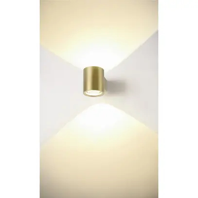 Applique LED SLV OCULUS 15W 1110lm 920…930 VAR direct/indirect Ø90mm laiton 