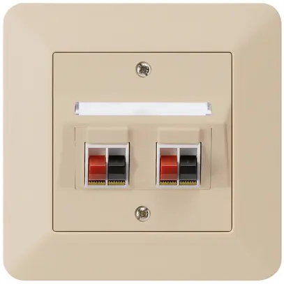 Presa INC audio kallysto.trend 2×beige morsetto per 2 altoparlante 