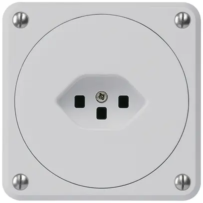 Presa INC robusto tipo 23 grigio senza copercchio 