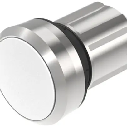 Pulsante INS EAO45, I, bianco, anello argento, a filo 