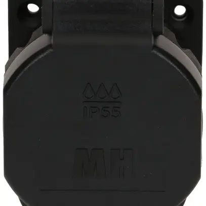 Prise INC MH BUILD 1×type 23 16A 230V 50×61.5×66.7mm IP55 noir 