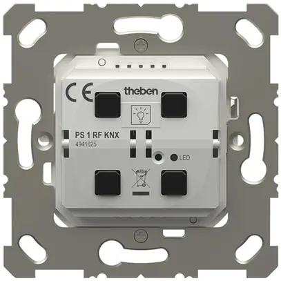 Poussoir RF ENC Theben PS 1 RF KNX avec capteur de température 