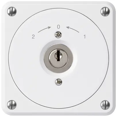 Contact pivotant à clé ENC robusto blanc sans clapet inverseur 