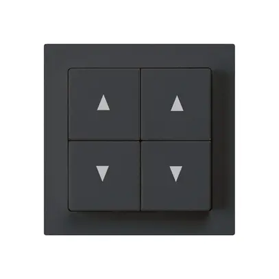 Pulsante per tappar.INC kallysto A nero con 4 tasti 