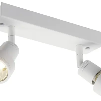 Plafoniera SLV PURI, 2×GU10 50W con anello deco IP20 bianco 