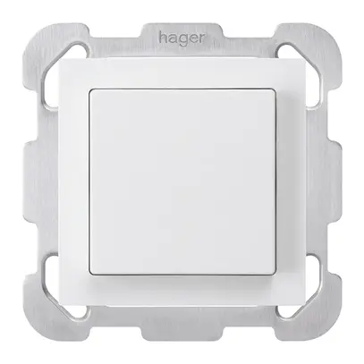 Poussoir ENC kallysto AR blanc avec plaque de fixation 