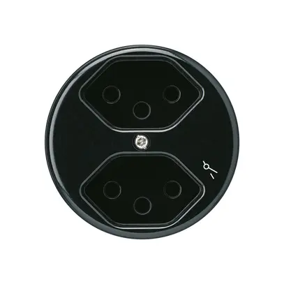 Inserto per presa INC basico 2×tipo 13S nero 