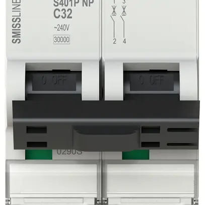 Disjoncteur SMISSLINE TP, 1LN, C, 32A, 30kA 