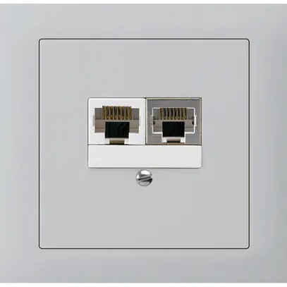 Scatola INS kallysto 2×RJ45s+u separato grigio chiaro 