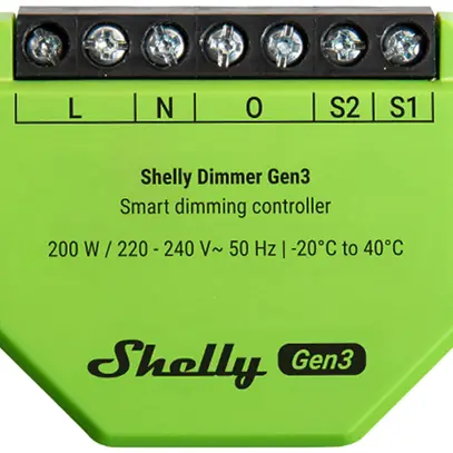 Actionneur-variateur RF INC Shelly Wave Gen3 Dimmer Z-Wave/Bt/Wi-Fi 1×sort 