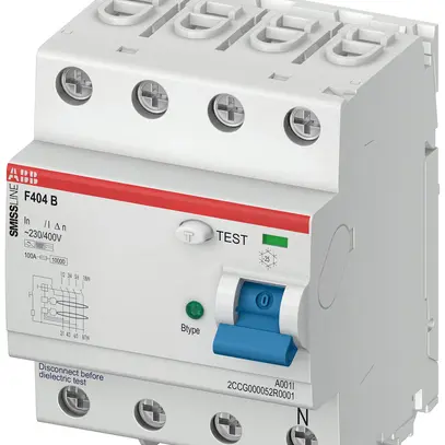 Interrupteur différentiel ABB SMISSLINE TP 4P 25A 30mA type B 0…2kHz 