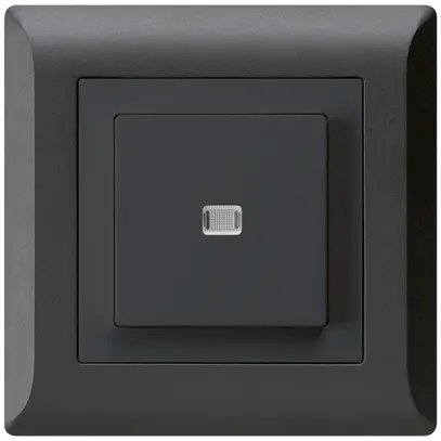 Pulsante luminoso INC kallysto.line A-R/2P nero 