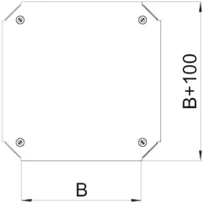 Coperchio Bettermann per derivazione a croce RKM 200mm Double Dip 