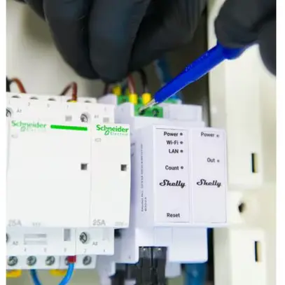 Shelly Pro 3EM WiFi-Energy Meter 63 A CT 3-Phasen LAN/WLAN Leistungsmessgerät 