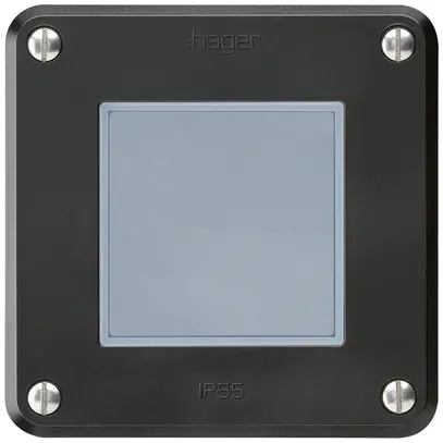 Contatto pulsante INC robusto IP55 2P nero 