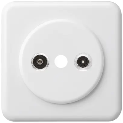 Presa d'antenna INC basico TV-R mont.C 14dB 2GHz bianco 