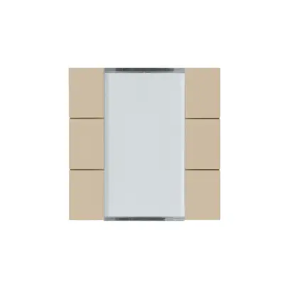 Frontset Hager kallysto 6×KNX systemlink/easylink beige 