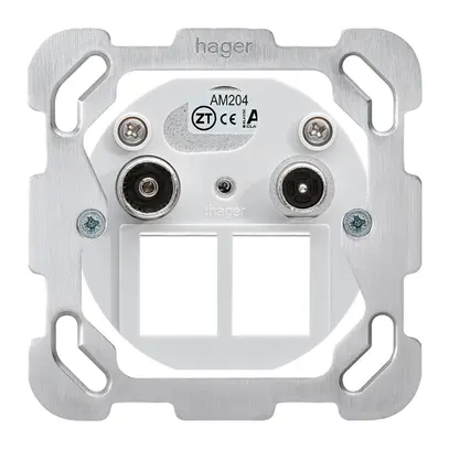Inserto per presa multimedia Hager R/TV montaggio F 4dB 2GHz 