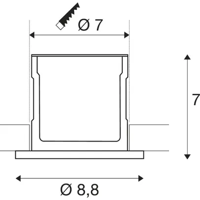 Plafoniera LED INS KAMUELA ECO, 6.5W 230V 3000K 400lm regolabile 38° IP65 nero 