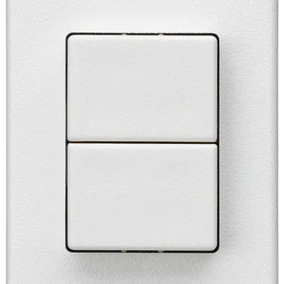 Poussoir double INC Hager FLF 10A/250V 0/1L blanc 