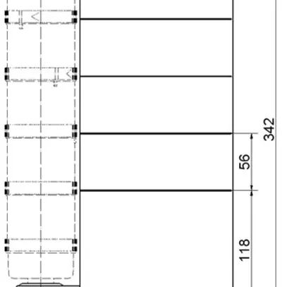 Beschriftungstafel WERMA, für Signalsäule, komplett 