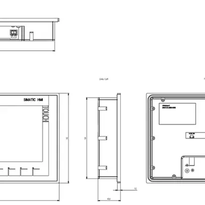 Écran tactile 9" Siemens SIMATIC HMI KTP900 BASIC COLOR PN, 65K couleurs 